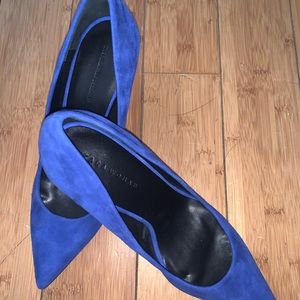 Zara blue heels
